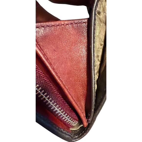 Coach Y2K, vintage bifold, leather wallet in brown and tan leather - Picture 8 of 11